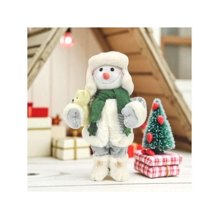 Om de zapada Premium,Dansator,muzical si luminos,32 cm,Ursulet