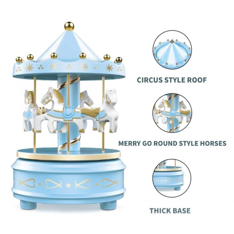 Carusel Muzical Rotativ, Cutie Muzicala, 10x18cm