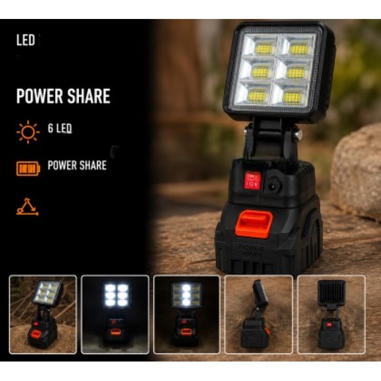 Lampă Profesionala De Lucru LED fără fir Cu Cap Reglabil și Iluminare Puternică Pentru Atelier, Garaj și Alte Medii De Lucru,Acumulator LI-Ion 48V Lampă Profesionala De Lucru LED fără fir Cu Cap Reglabil și Iluminare Puternică Pentru Atelier, Garaj și Alte Medii De Lucru,Acumulator LI-Ion 48V