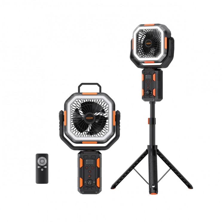 Ventilator de Camping Profesional cu Trepied, 4 Trepte de viteza, 3 Trepte de Intensitate a Luminii, 20.000 mAh, Rotire Manuala la 270°, Incarcare Prin Port Type-C, Telecomanda, Material ABS, 223 × 114 × 284 mm,Carlig Agatare Ventilator de Camping Profesional cu Trepied, 4 Trepte de viteza, 3 Trepte de Intensitate a Luminii, 20.000 mAh, Rotire Manuala la 270°, Incarcare Prin Port Type-C, Telecomanda, Material ABS, 223 × 114 × 284 mm,Carlig Agatare