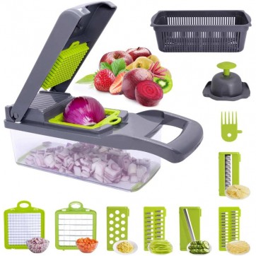 Razatoare multifunctionala 9 piese, lame inox + maner protectie