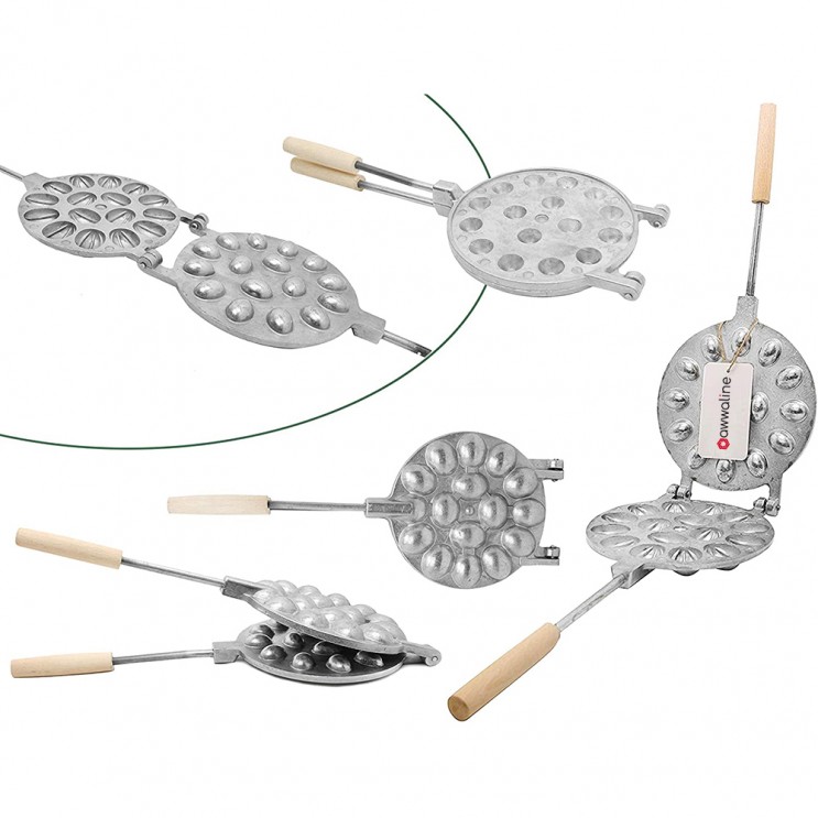Forma pentru prajituri de nuci cu 16 orificii,premium,cu balamale si manere din lemn