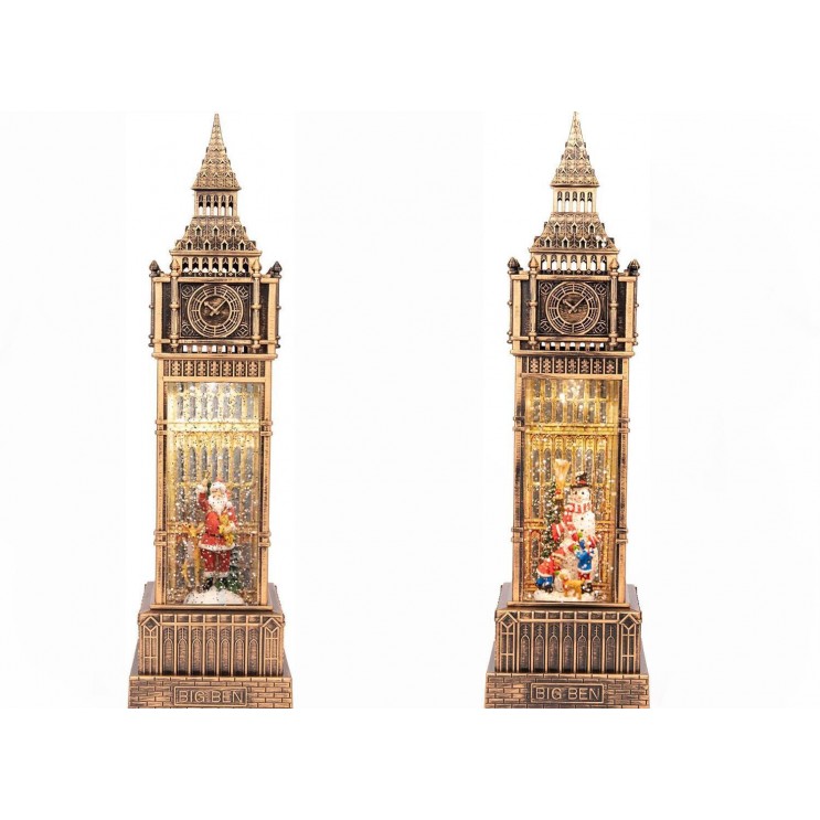Felinar Big Ben Premium LED de Craciun 40 cm,8 melodii ,USB si Baterii,Ventilator zapada,lumina calda led Felinar Big Ben Premium LED de Craciun 40 cm,8 melodii ,USB si Baterii,Ventilator zapada,lumina calda led