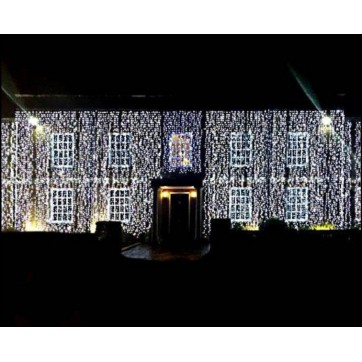Instalatie Premium Perdea ploaie cu Flash, exterior/interior , 3x3m, 240 led, Alb Rece