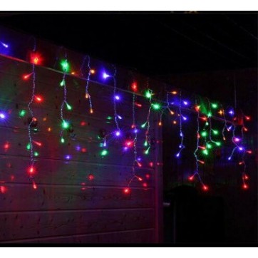 Instalatie Craciun tip perdea, dimensiuni 6m x 1m, Multicolor