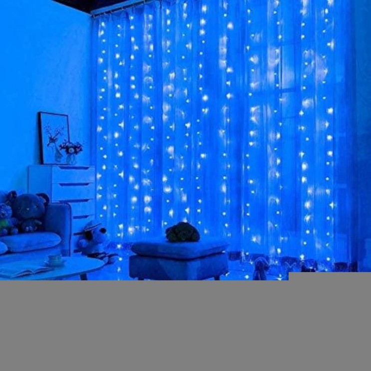 Instalatie Craciun tip perdea, dimensiuni 3m x 3m Alb Rece