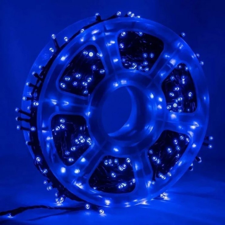 Instalatie 300 LED ,50M,Exterior pe rola interconectabila,Albastru Instalatie 300 LED ,50M,Exterior pe rola interconectabila,Albastru