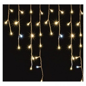 Instalatie Turturi 200LED,10 Metri,cu FLASH LED,interconectabila Exterior,Interior , Alb Cald